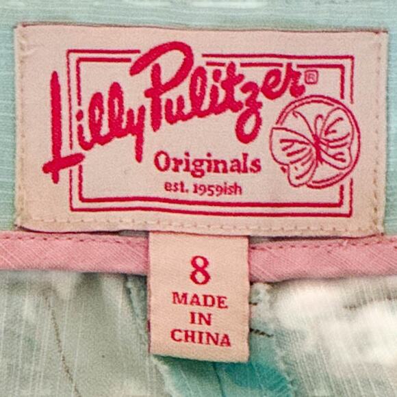 LILLY PULITZER Originals IN THE SLIM Resort Fit Capri Crop Pants Sz 8 - Picture 3 of 6